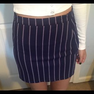 Forever 21 Blue striped miniskirt